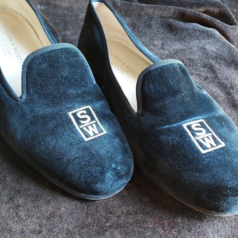 Stubbs & Wootton velvet slippers. Size 9 Men"s  shoes